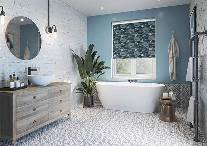 Lotus, Denim - Twist&Fit Roller Blind - Image 7